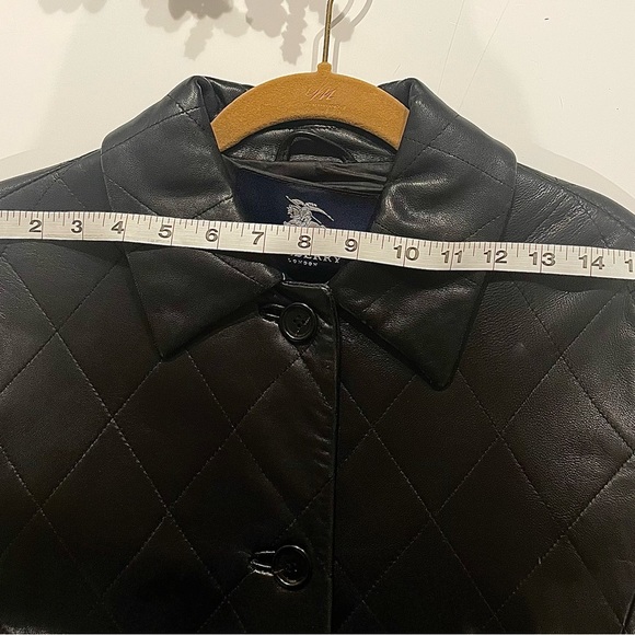 BURBERRY Vintage Quilted Leather Blazer Jacket - Picture 7 of 10